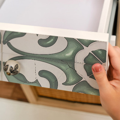 Samolepilna folija za pohištvo Zeleni okraski