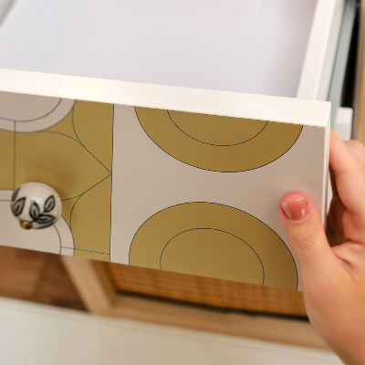 Samolepilna tapeta za pohištvo Gorčična kolesa