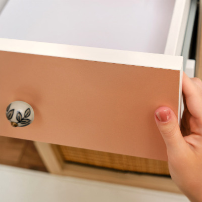 Samolepilna tapeta za pohištvo Pastelno oranžna