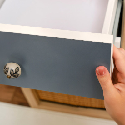 Samolepilna folija za pohištvo Pastelno temno modra