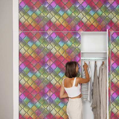 Samolepilna folija za pohištvo Mavrični vitraž