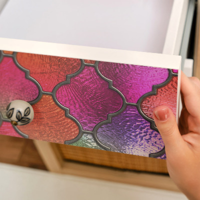 Samolepilna folija za pohištvo Mavrični vitraž