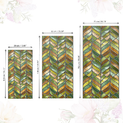 Samolepilna tapeta za pohištvo Listi iz vitraža