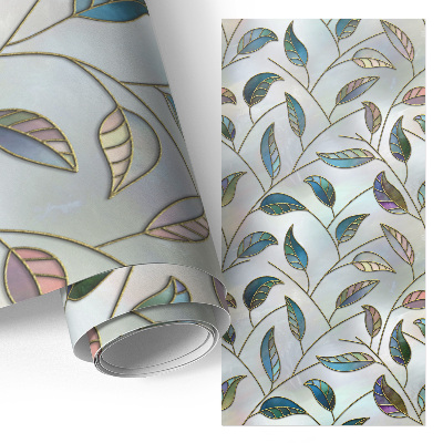 Samolepilna tapeta za pohištvo Listi iz vitraža