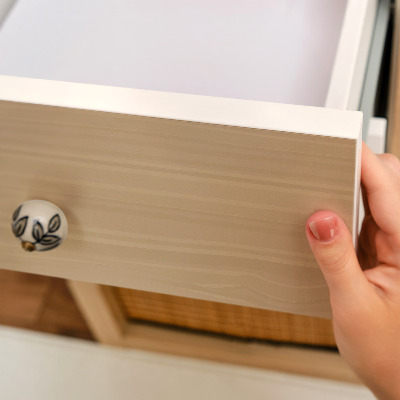 Samolepilna folija za pohištvo Bež obročki