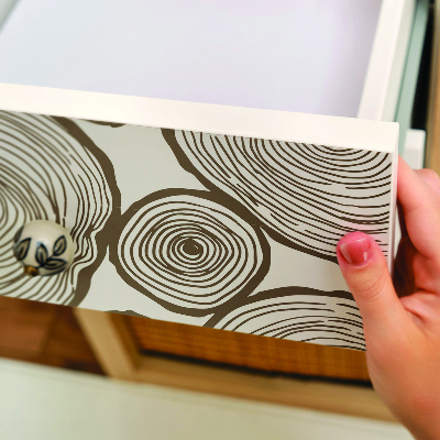 Nalepka za pohištvo Leseni krogi