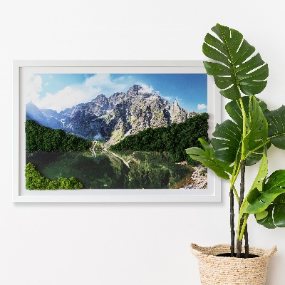 Slika iz maha z okvirjem Gore Tatra Morskie Oko
