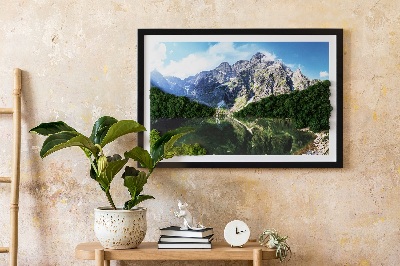 Slika iz maha z okvirjem Gore Tatra Morskie Oko
