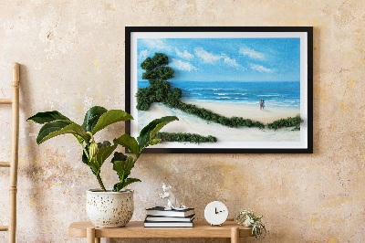 Slika iz maha z okvirjem Ljubitelji na plaži