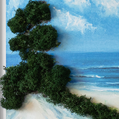 Slika iz maha z okvirjem Ljubitelji na plaži