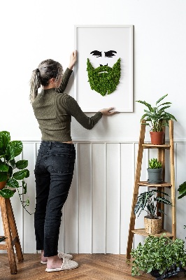 Slika iz maha z okvirjem Hipster z brado