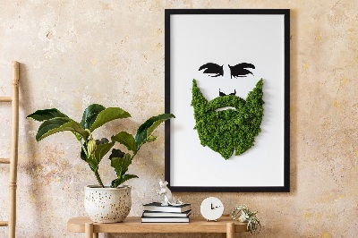 Slika iz maha z okvirjem Hipster z brado