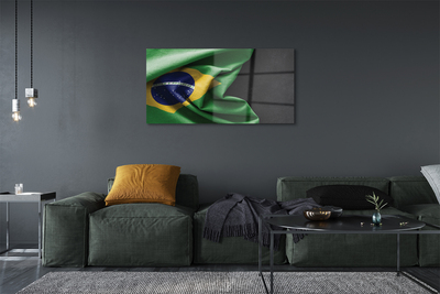 Steklena slika Zastava brazilije