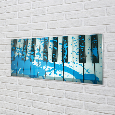 Slika na steklu Klavir barve