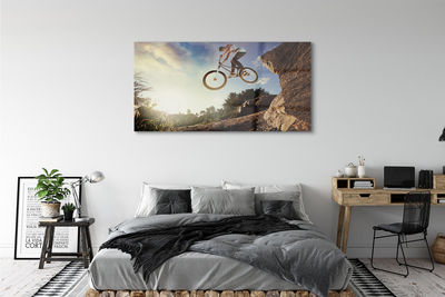 Slika na steklu Mountain bike nebo oblaki