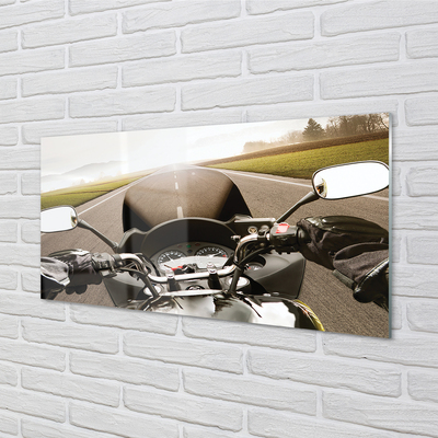 Slika na steklu Motorcycle cesta nebo vrh