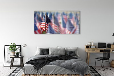 Steklena slika Združene države amerike zastavo