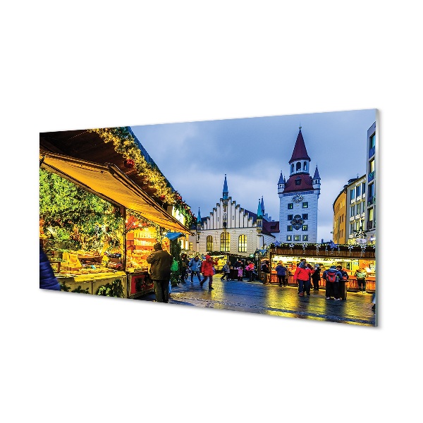 Steklena slika Nemčija stari trg počitnice