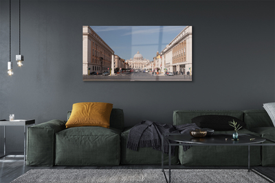 Steklena slika Rim stolnica stavbe ulice