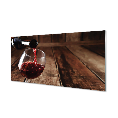 Slika na steklu Plošče vino steklo