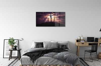 Steklena slika Jezus križ