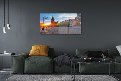 Steklena slika Gdansk staro mesto vzhod