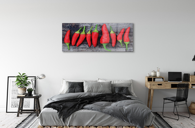 Slika na steklu Rdeče paprike