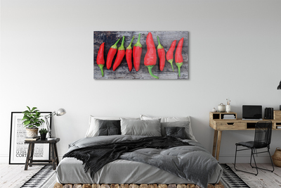 Slika na steklu Rdeče paprike