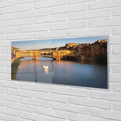 Steklena slika Italija sunrise mostovi
