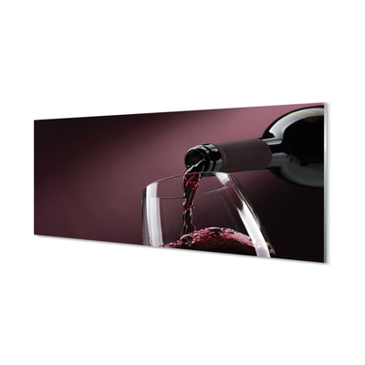 Slika na steklu Maroon belo vino
