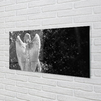 Steklena slika Angel krila drevo