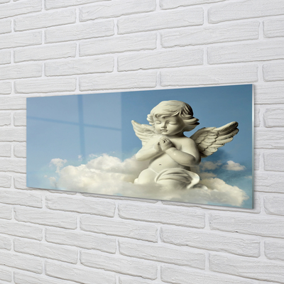 Steklena slika Angel nebo oblaki