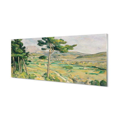 Slika na steklu Umetnost pogled na travnik