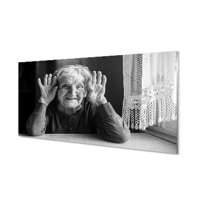 Steklena slika Starejša ženska