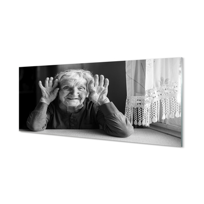 Steklena slika Starejša ženska