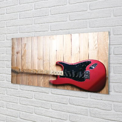 Slika na steklu Električna kitara