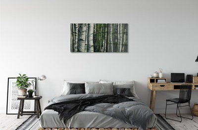 Steklena slika Breza gozd