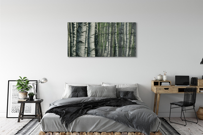 Steklena slika Breza gozd