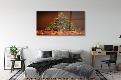 Steklena slika Božič luči dekoracijo daril