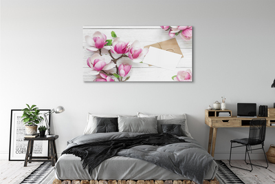 Steklena slika Magnolia plošče