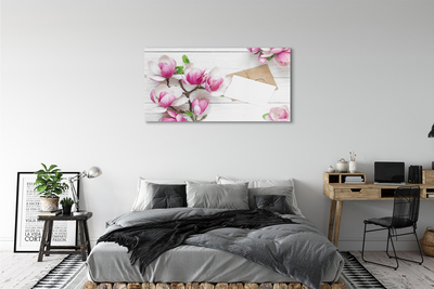 Steklena slika Magnolia plošče