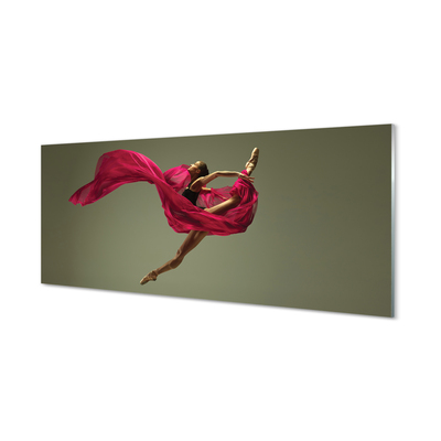 Steklena slika Ženska roza mrežnega materiala