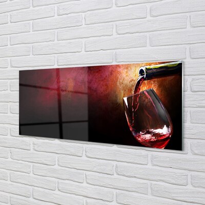Slika na steklu Rdeče vino