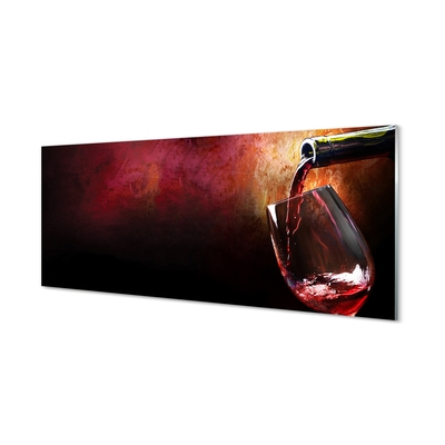 Slika na steklu Rdeče vino