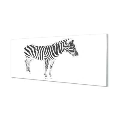 Steklena slika Poslikano zebra