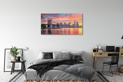 Steklena slika Bridge sunrise