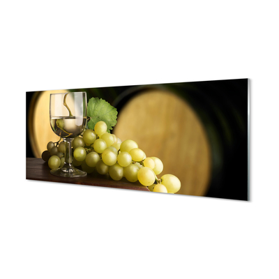 Slika na steklu Kozarec grozdja sod