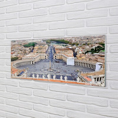 Steklena slika Rim vatican kvadratni panorama