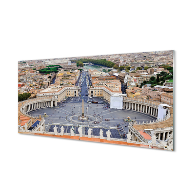 Steklena slika Rim vatican kvadratni panorama