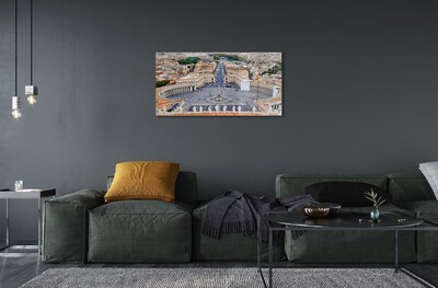 Steklena slika Rim vatican kvadratni panorama